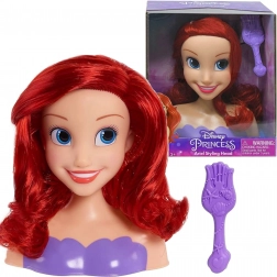 Testa per acconciature DISNEY Principessa Ariel – La Sirenetta con spazzola