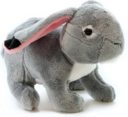 Coniglietto di peluche grigio 18 cm