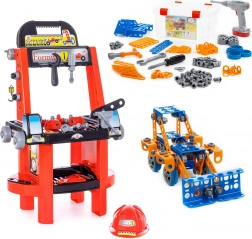Set per piccolo meccanico Super Mechanik + Kit di attrezzi Wynalazca Polesie