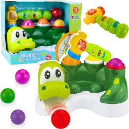 Coccodrillo interattivo con martello e scivolo