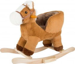 Cavallo a dondolo con schienale marrone Small Foot