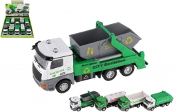 Camioncino dei servizi di pulizia della città in metallo/plastica 14 cm con retrocarica