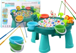 Gioco da pesca per bambini con tavolino – verde