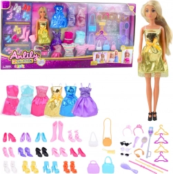 Grande Set di Moda Anlily Bambola Abiti e Accessori 65 pezzi