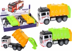 Camion della spazzatura con rimorchio