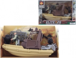 Nave da guerra con soldato e accessori