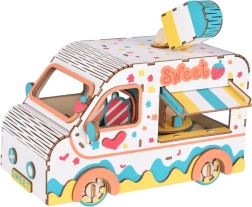 Puzzle 3D in legno – camion del gelato WOODCRAFT