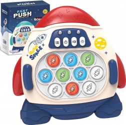 Woopie Pop It razzo elettronico antistress e di abilità – rosso