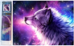 Pittura con diamanti Sogno del lupo 30x40 cm