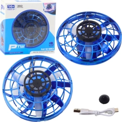 Disco volante UFO con illuminazione a LED e giroscopio - Blu