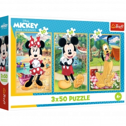 Puzzle 3x50 DISNEY – Topolini in vacanza