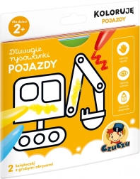 Lunghe pagine da colorare Koloruję – veicoli per bambini 2+