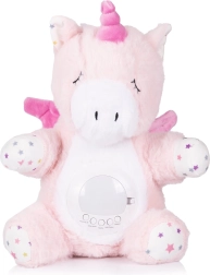 Chipolino unicorno di peluche con proiettore e musica