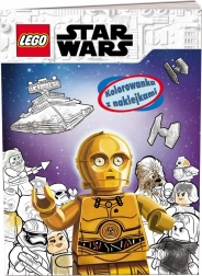 Lego Star Wars libro da colorare con adesivi