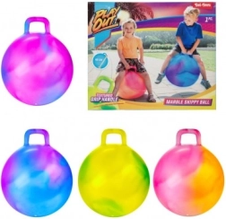Palla saltellante con maniglia 45 cm colorata