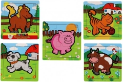 Puzzle di legno Teddies i miei primi animali: cavallino