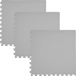 Tappetino in schiuma HUMBI 180 × 60, grandi puzzle impermeabili, grigio, 3 pz