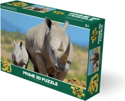 Puzzle 3D rinoceronti 100 pezzi
