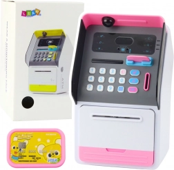 Bancomat rosa per bambini con codice PIN