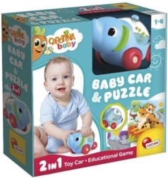 Automobilina elefante con puzzle – Carotina Baby