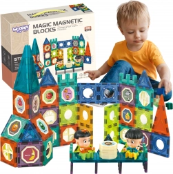 Woopie set di costruzione magnetico castello 98 pezzi