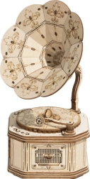 ROBOTIME Rolife Puzzle in legno 3D Grammofono