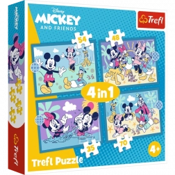 Trefl puzzle 4v1 – Allegre storie MICKEY MOUSE