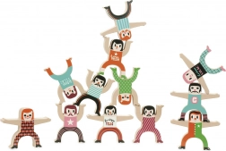 Vilac figure acrobati in legno per equilibrio