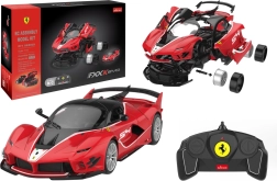 Kit di montaggio RASTAR 1:18 FERRARI FXX-K EVO rosso, 88 pezzi – modello RC