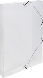 Scatola archivio A4 con elastico trasparente