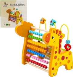 Abaco in legno per bambini giraffa BABU