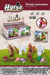 Giocattolo cavallino con pettine e accessori, set