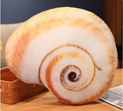 Giocattolo di peluche a forma di conchiglia - cuscino 50 x 40 cm