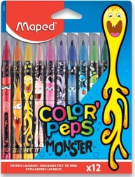 Pennarelli MAPED Color'Peps Monster, set da 12 colori