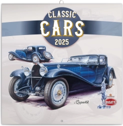 Calendario per appunti Classic Cars 2025 – Václav Zapadlík, 30 × 30 cm