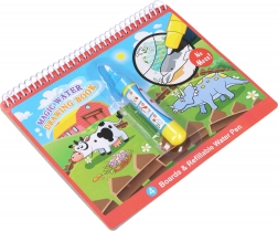 libro da colorare ad acqua con animali con penna ad acqua 18,5 × 15,5 cm