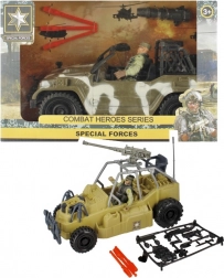 Auto fuoristrada militare con accessori per operazioni speciali