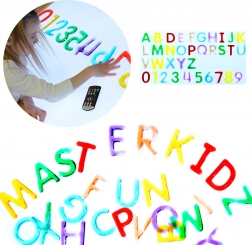 Masterkidz set di lettere e numeri Montessori per tavoli luminosi (36 pz)