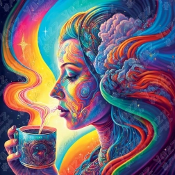 Puzzle quadrato Cacao Sacro 1023 pezzi di Yazz