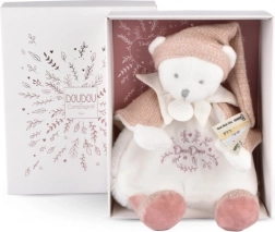 Set regalo Doudou – orsacchiotto peluche coccoloso con cappellino rosa 25 cm