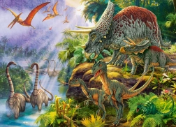 Puzzle 200 pezzi Valle dei Dinosauri