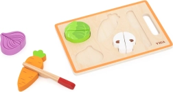 Set in legno Viga Toys per tagliare le verdure colorate
