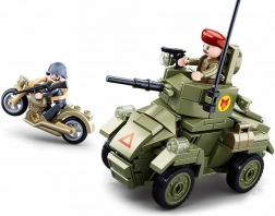 Sluban seconda guerra mondiale piccolo blindato set di costruzione