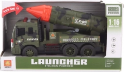 Auto militare con razzo a batteria