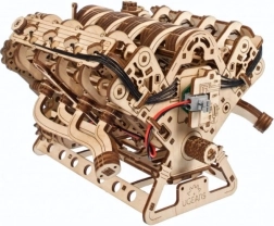 Ugears puzzle meccanico in legno 3D motore V8