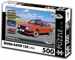 Puzzle RETRO-AUTO Škoda Rapid 130 (1986) – 500 pezzi