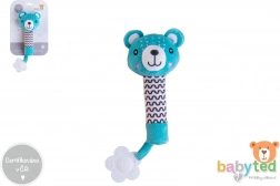 sonaglio e massaggiagengive in peluche orsetto BABYTED 25 cm