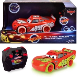 RC auto Saetta McQueen Turbo Glow Racers a telecomando 1:24