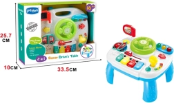 Volante interattivo per bambini con luce e suono su tavolino