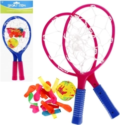 Set da spiaggia per bambini con racchettoni e palloncini d’acqua